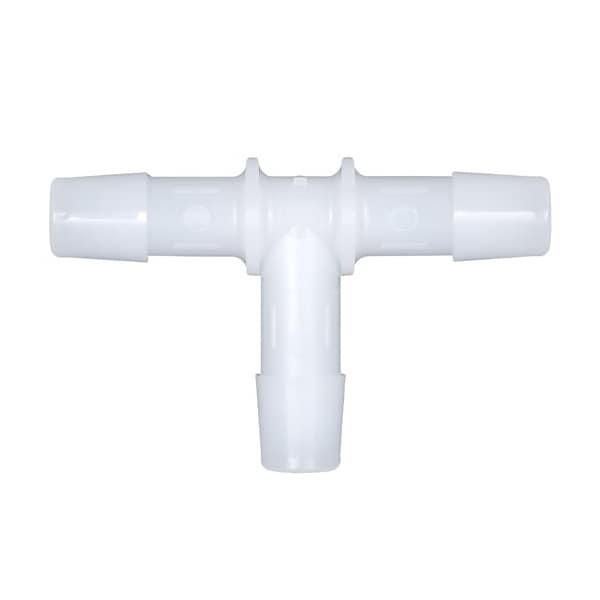 Cole Parmer Hose Barb Fitting, Tee Union, Ntrl Nylon, Cleanroom, 3/8in ID; 10PK T0-6NN-QC - main